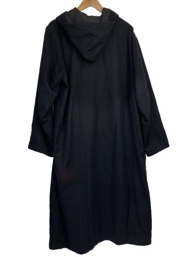 商品画像：フーデッドロングコート/2/ウール/BLK/HB-C24-114// 2