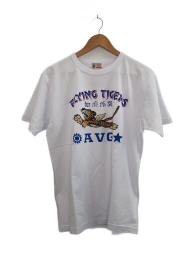 商品画像：FLYING TIGERS/Tシャツ/L/コットン/WHT/プリント/BR79434 1