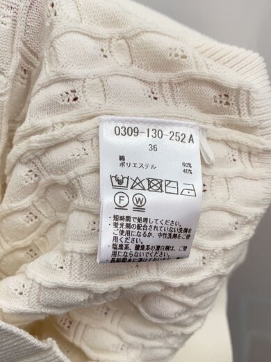 商品画像：サマーコットンニットポロ/36/コットン/WHT/0309-130-252// 4