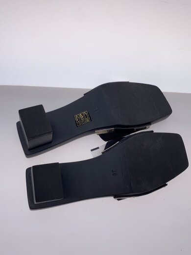 商品画像：ズッカ柄/スクエアトゥ/ミュールサンダル/38/BLK 4