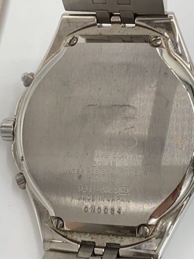 商品画像：ソーラー腕時計/アナログ/チタン/WHT/SLV/7B52-0AC0// 3