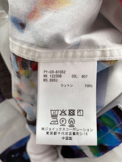 商品画像：半袖シャツ/L/コットン/WHT/総柄/PY-CR-81052// 4