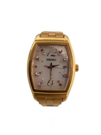 商品画像：ソーラー腕時計/アナログ/ステンレス/PNK/GLD/SSVW042/1B22-0AP0 1