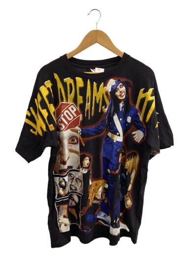 商品画像：Tシャツ/XL/コットン/BLK/総柄 1