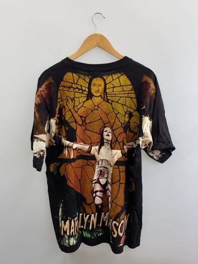 商品画像：Tシャツ/XL/コットン/BLK/総柄 2