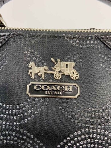 商品画像：ハンドバッグ_オプアート/キャンバス/BLK 5