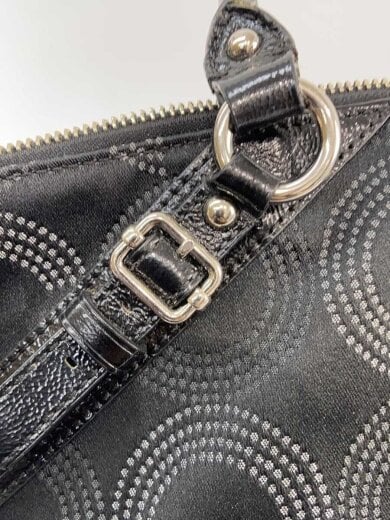 商品画像：ハンドバッグ_オプアート/キャンバス/BLK 8