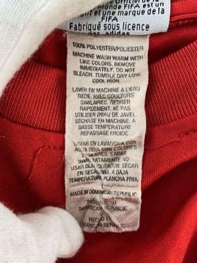 商品画像：Tシャツ/L/ポリエステル/RED 4