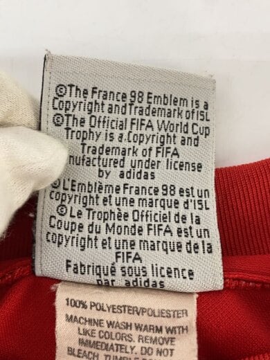 商品画像：Tシャツ/L/ポリエステル/RED 5