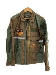 ミリタリージャケット/LL/コットン/KHK/6102178