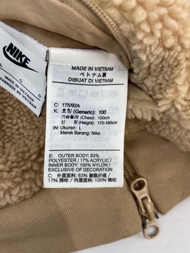 商品画像：フリースジャケット/L/ポリエステル/BEG/BQ6546-200 4