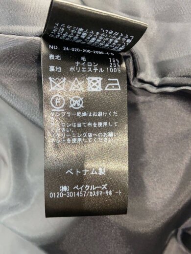 商品画像：ステンカラーコート/34/ウール/BLK/24-020-200-2090-4-0 5