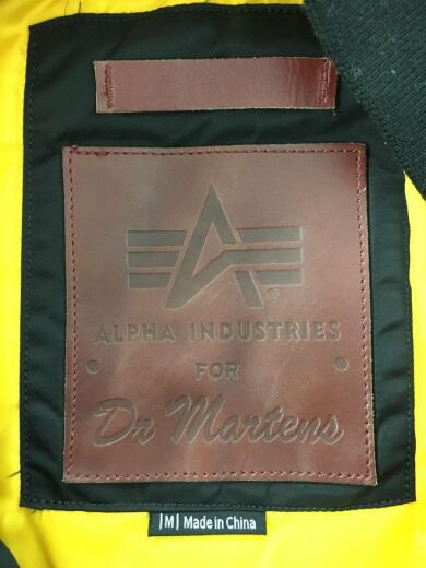 画像：ALPHA INDUSTRIES × Dr.MartensMA-1/フライトジャケット/M/ナイロン/BLK/LKZ 10014/使用感有4