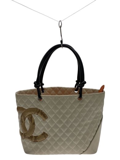 商品画像：ハンドバッグ/レザー/WHT 1