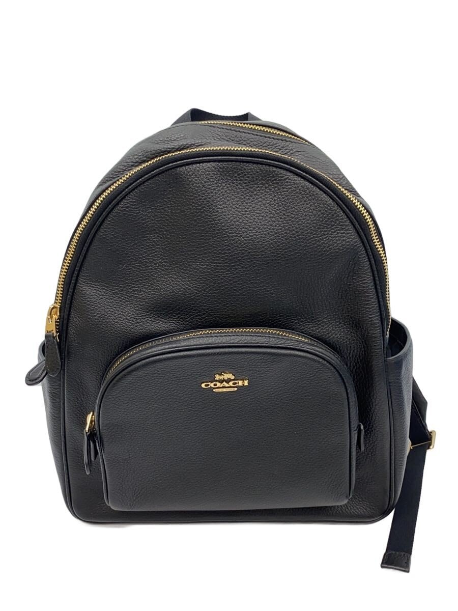 COACH / リュック/レザー/BLK/5666
