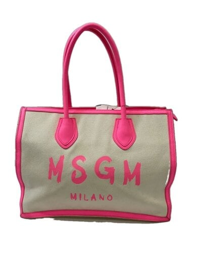 商品画像：MSGM KIDS/トートバッグ/キャンバス/PNK/MS029350 1