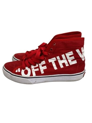 商品画像：ハイカットスニーカー/27cm/RED/キャンバス 1