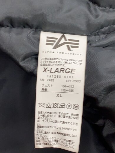 商品画像：ミリタリージャケット/XL/ナイロン/BLK/無地 4