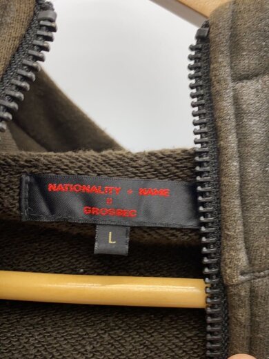 商品画像：nationalty name grosbec/ジップパーカー/L/コットン/BRW/コーティング/// 3