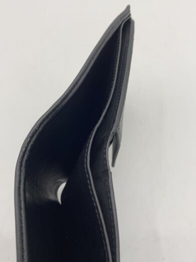 商品画像：2つ折り財布/羊革/BLK/無地/メンズ 5