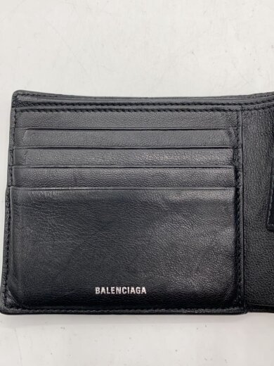 商品画像：2つ折り財布/羊革/BLK/無地/メンズ 7