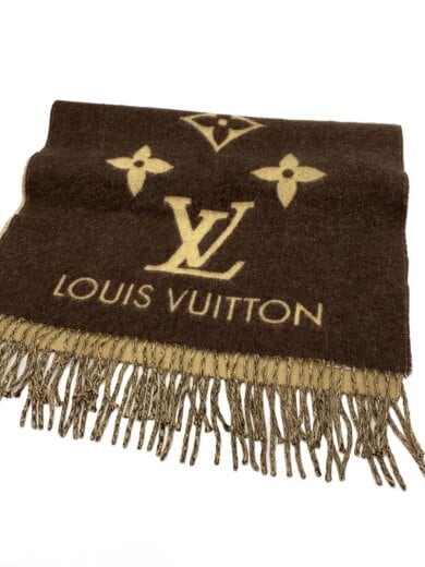 商品画像：エシャルプ・レイキャビック_モノグラム/カシミア/BRW/総柄/レディース 1