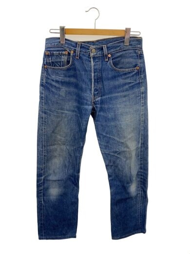 商品画像：ストレートパンツ/31/コットン/BLU/501裏ボタン379/00s/USA製 1