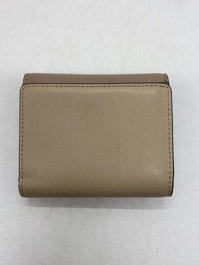 商品画像：2つ折り財布/レザー/BEG/無地/レディース 2