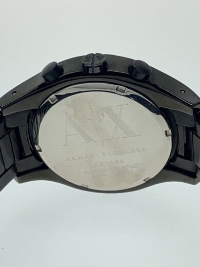 商品画像：クォーツ腕時計/アナログ/ステンレス/BLK/BLK/SS/AX1058// 3