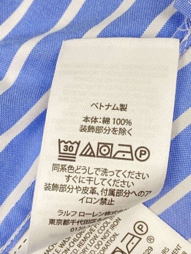 商品画像：長袖シャツ/M/コットン/BLU/ストライプ// 4