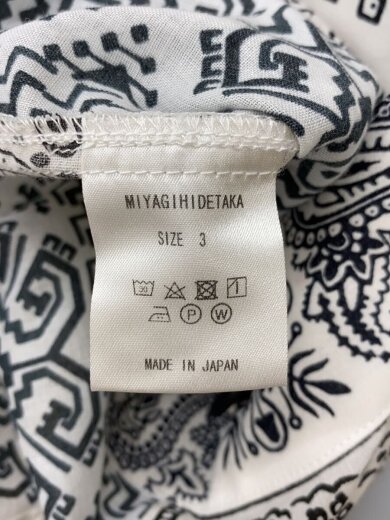 商品画像：長袖シャツ/3/コットン/WHT/ペーズリー// 4