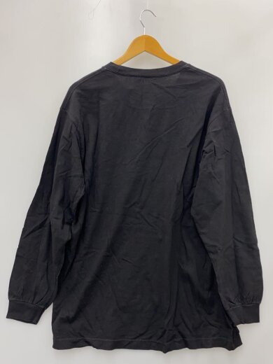 商品画像：長袖Tシャツ/L/コットン/BLK/無地 2