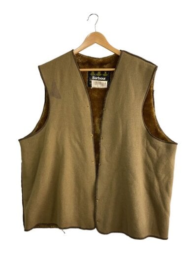 商品画像：フリースベスト/--/アクリル/KHK/無地 1