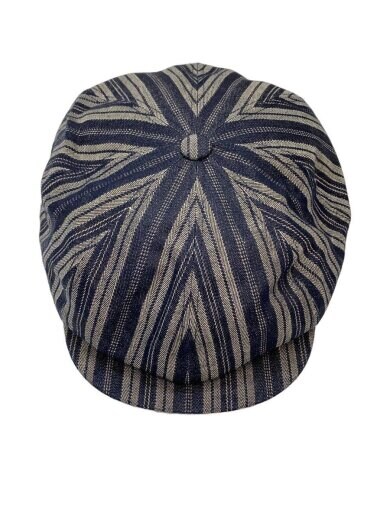 商品画像：ベレー帽/M/NVY/ストライプ/メンズ 1