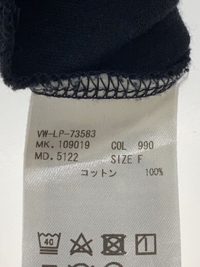 商品画像：Tシャツ/FREE/コットン/BLK/無地/VW-LP-73583// 4