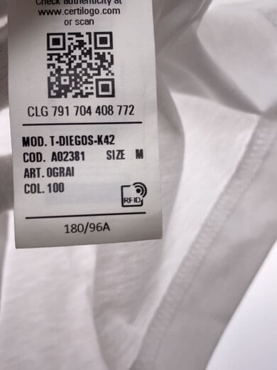商品画像：Tシャツ/M/--/WHT// 4