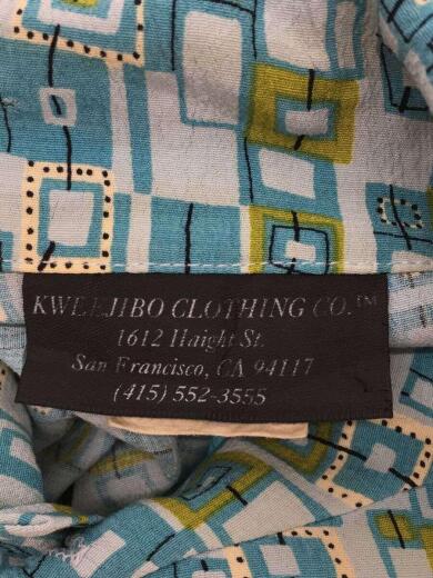 画像：その他ブランド90s/KWEEJIBO CLOTHING/半袖シャツ/L/レーヨン/BLU3