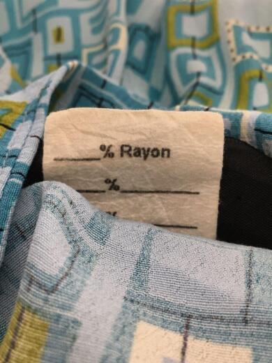 画像：その他ブランド90s/KWEEJIBO CLOTHING/半袖シャツ/L/レーヨン/BLU5