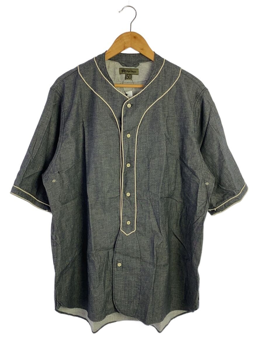 Nigel Cabourn / ベースボールシャツ/半袖シャツ/50/コットン/GRY/8050-00-11002//