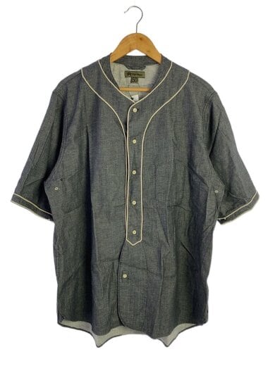 商品画像：ベースボールシャツ/半袖シャツ/50/コットン/GRY/8050-00-11002 1