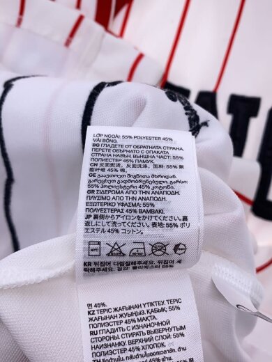 商品画像：disney/ベースボールシャツ/XS/ポリエステル/WHT/ストライプ 4