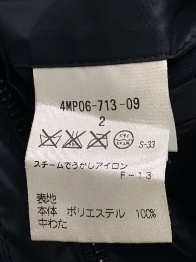 商品画像：ダウンジャケット/2/ポリエステル/BLK 4