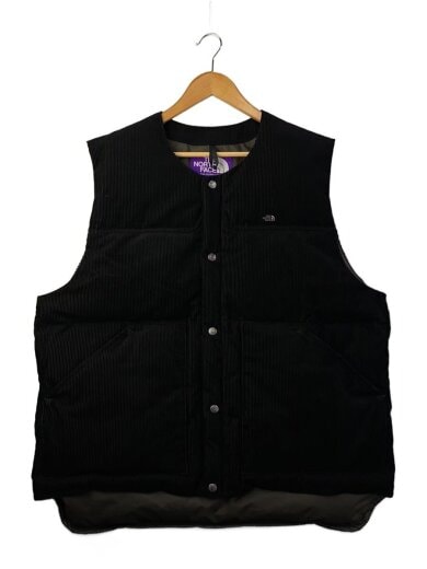 商品画像：Corduroy Down Vest/ダウンベスト/L/ポリエステル/BLK/ND2259N 1