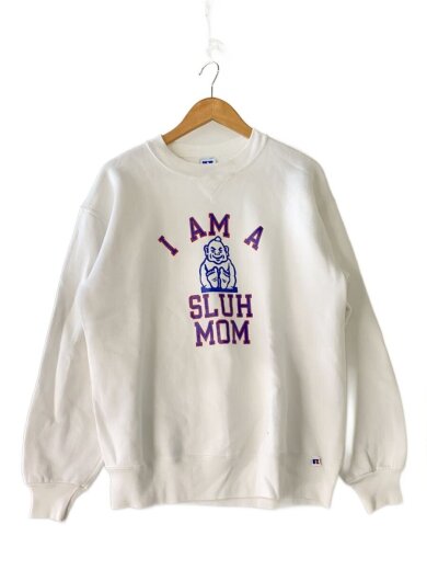 商品画像：90s/I AM A SULH MOM/前Vスウェット/XL/コットン/WHT 1