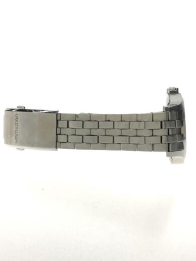 画像：HAMILTONKHAKI AUTOMATIC 330ft/自動巻腕時計/アナログ/BLK/SLV/H7651505