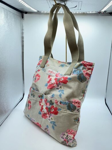 商品画像：トートバッグ/キャンバス/GRY/花柄 2