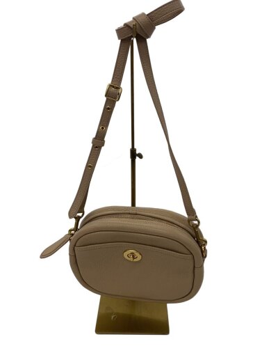 商品画像：ショルダーバッグ/レザー/BEG/無地 1