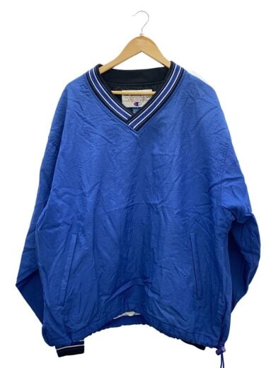 商品画像：ナイロンジャケット/L/ナイロン/BLU/無地 1