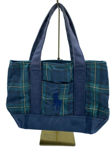 商品画像：ハンドバッグ/コットン/NVY 1