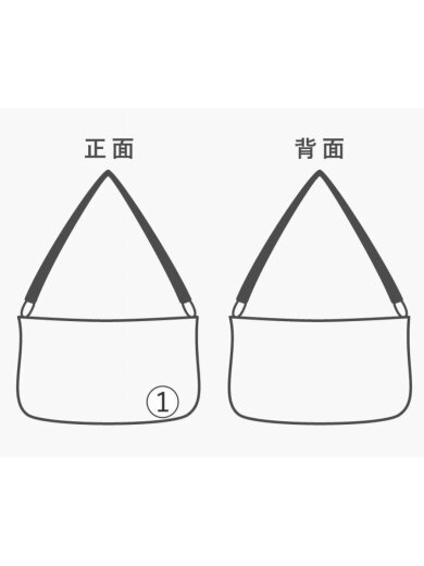 商品画像：ハンドバッグ/コットン/NVY 8